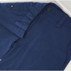 Banana Republic Comfort Flat Front Short Men Size 32 Navy Blue 9" Inseam Stretch